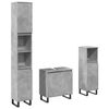 vidaXL Ensemble de meubles de salle de bain 3 pcs gris b&eacute;ton