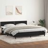 vidaXL Sommier &agrave; lattes de lit avec matelas noir 200x210 cm Velours