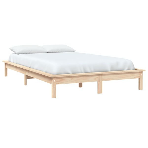 vidaXL Cadre de lit sans matelas bois massif