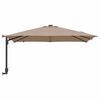 vidaXL Parasol de jardin Taupe 248,5 x 247,5 x 160 cm