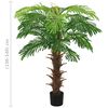 vidaXL Palmier Cycas artificiel avec pot 140 cm Vert