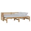 vidaXL Lit coulissant sans matelas marron miel 2x(90x200) cm