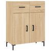 vidaXL Buffet haut Ch&ecirc;ne sonoma 69,5x34x180 cm Bois d'ing&eacute;nierie
