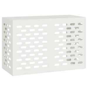 vidaXL Housse de climatiseur Blanc 90 x 40 x 60 cm Acier