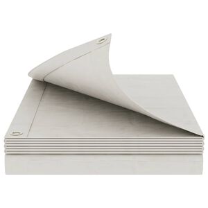 vidaXL B&acirc;che avec &oelig;illets Blanc 2 x 3 m 90 gsm PE