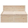 vidaXL Cadre de lit sans matelas avec t&ecirc;te de lit 160x200cm pin massif