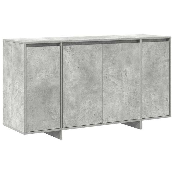 vidaXL Buffet Gris b&eacute;ton 135 x 41 x 75 cm Bois d'ing&eacute;nierie