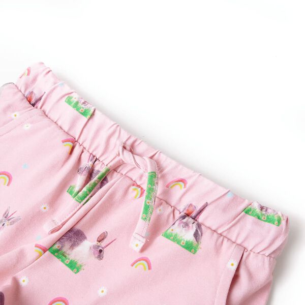Short pour enfants avec cordon de serrage rose clair 104