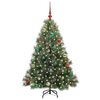 vidaXL Sapin de No&euml;l artificiel avec 150 LED Vert 150 cm PE et PVC