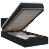 vidaXL Lit ottoman avec matelas Noir 100 x 200 cm Velours