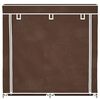 vidaXL Armoire &agrave; chaussures avec housse 115 x 28 x 110 cm Tissu Marron