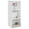 vidaXL Armoire murale Blanc brillant 34,5x32,5x90 cm Bois d'ing&eacute;nierie