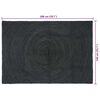 vidaXL Tapis de surface Rectangulaire Gris fonc&eacute; 140 x 200 cm Jute