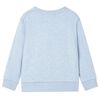 Sweatshirt pour enfants m&eacute;lange bleu p&acirc;le 92