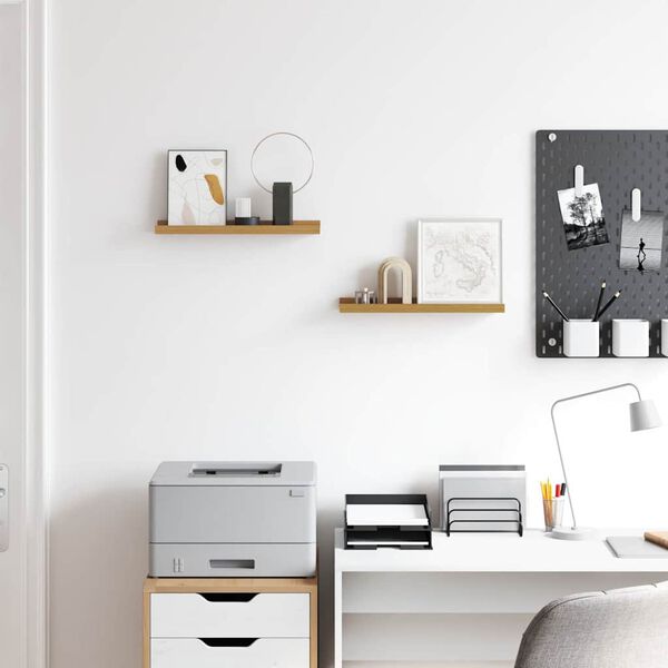 vidaXL &Eacute;tag&egrave;re Murale 2 pcs Beige 40 x 9 x 3 cm Bois d'ing&eacute;nierie