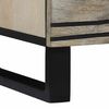 vidaXL Buffet Blanc 60 x 33.5 x 75 cm Bois de manguier massif