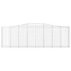 vidaXL Paniers à gabions arqués 5 pcs 400x30x120/140 cm Fer galvanisé