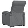 vidaXL Fauteuil inclinable de massage Gris Similicuir