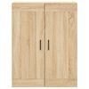 vidaXL Buffet haut Ch&ecirc;ne sonoma 69,5x34x180 cm Bois d'ing&eacute;nierie