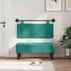 vidaXL T&ecirc;te de lit suspendue Turquoise 110 x 55 x 5 cm Velours