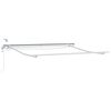 vidaXL Auvent R&eacute;tractable Blanc 300 x 250 cm Polyester et m&eacute;tal