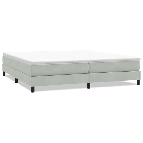 vidaXL Sommier à lattes de lit sans matelas gris clair 200x210cm
