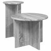 vidaXL Ensemble de tables d'appoint avec stockage 2 pcs Sonoma gris