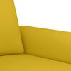 vidaXL Ensemble de canap&eacute;s 3 pcs avec coussins Jaune Velours