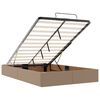 VidaXL Cadre de lit ottoman et matelas cappuccino 120x200cm similicuir