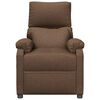 vidaXL Fauteuil inclinable Marron Tissu