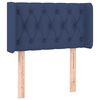 vidaXL T&ecirc;te de lit avec oreilles Bleu 83x16x78/88 cm Tissu