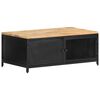 vidaXL Table basse 90x50x37 cm Bois massif de manguier brut