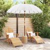 vidaXL Parasol balinais avec base 260 210-220 cm