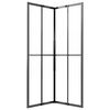 vidaXL Cabine de douche ESG d&eacute;poli 80x80x180 cm Noir