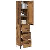 vidaXL Haut Armoire Bois Ancien 34,5 x 34 x 180 cm Bois d'ing&eacute;nierie