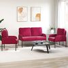 vidaXL Ensembles de canap&eacute;s 3 pcs Bordeaux 115 x 56 x 80 cm