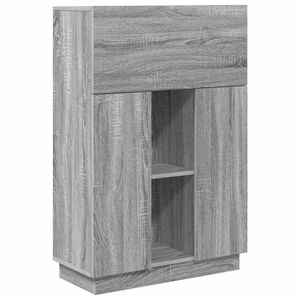 vidaXL Bureau Gris Sonoma 71.5 x 31.5 x 106.5 cm Bois d'ing&eacute;nierie