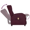 vidaXL Fauteuil de massage Violet Tissu
