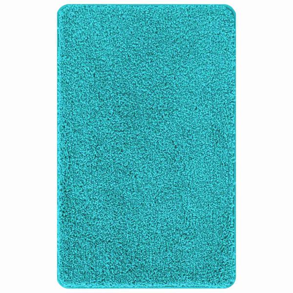 vidaXL Tapis de bain antid&eacute;rapant Turquoise 50 x 80 cm PP