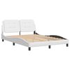 vidaXL Cadre de lit sans matelas Zadar blanc 120x200 cm similicuir