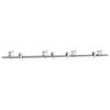 vidaXL Kit fixation porte coulissante 200 cm Acier inoxydable Argent&eacute;