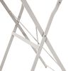 vidaXL Table bistrot Beige Ø50x71 cm Acier revêtu de poudre