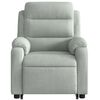 vidaXL Fauteuil de massage inclinable Gris clair Velours