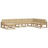 vidaXL Ensemble de canap&eacute;s d'ext&eacute;rieur 8 pc Blanc et Beige