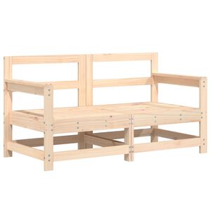 vidaXL Canap&eacute;s d'angle de jardin 2 pcs bois de pin massif