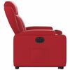 vidaXL Fauteuil inclinable électrique rouge similicuir