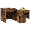 vidaXL Tables gigognes 3 pcs Ch&ecirc;ne fum&eacute; Bois d'ing&eacute;nierie