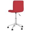 vidaXL Chaise pivotante de salle &agrave; manger Rouge bordeaux Tissu