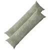 vidaXL Housse de coussin 2 pc HEERLEN Vert 40 x 145 cm Tissu Chenille