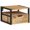 vidaXL Table de chevet murale 35x35x25 cm bois d'acacia solide